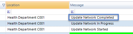 Update Network Completed