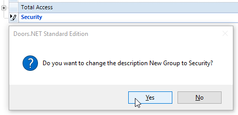 Access Groups Name Change