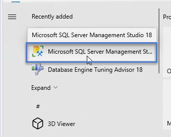 Studio Manager Recent Item