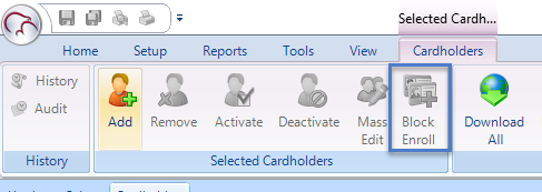 Block Enrol Greyed Out