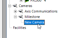 Select new camera