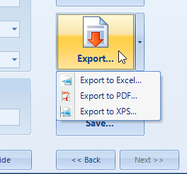 In Building Export Report